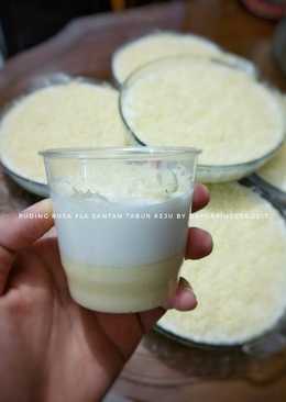 Puding Busa Fla Santan + taburan KEJU