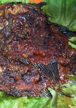 Ikan nila bakar pedas manis