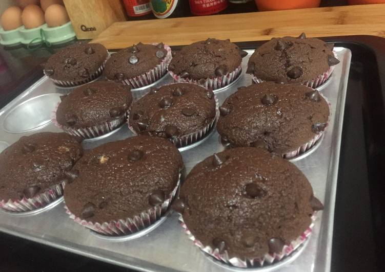 resep makanan Cupcake coklat super moist