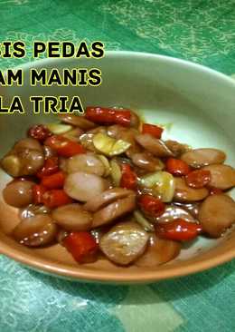 Sosis Pedas Asam Manis ala Tria