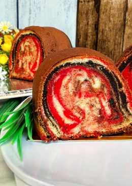 Marmer Cake Chocolate N Red Velvet