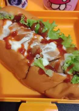 Hot dog simple (ide bekal anak)