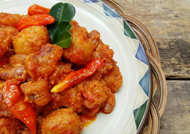 Resep Sambal Krecek Telur puyuh Kacang Merah Oleh Indry Hapsari