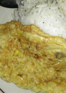 Telur dadar jagung manis