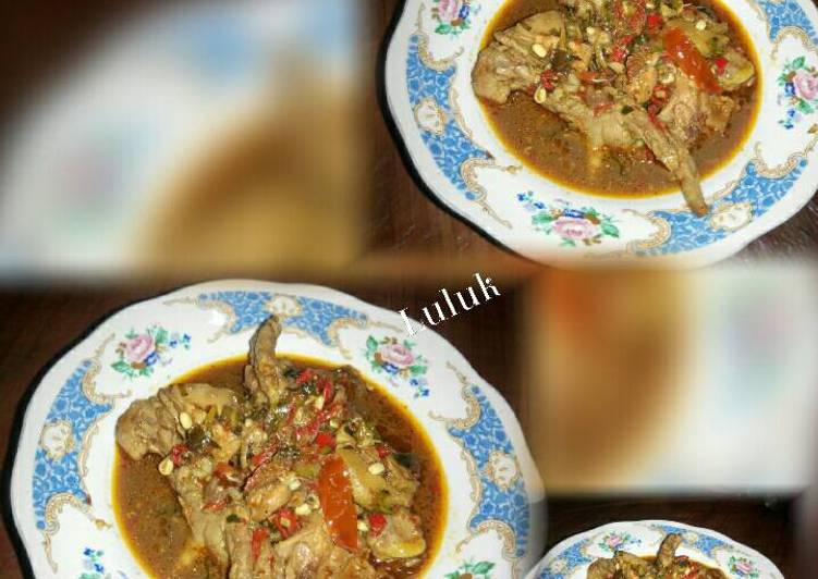 resep masakan Ayam ceker rica kuah