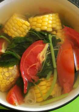 Sayur bayam jagung