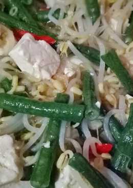 Tumis toge, kacang panjang dan tahu sederhana #4
