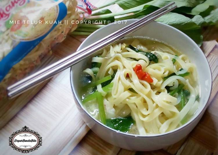 resep masakan Mie Telur Kuah