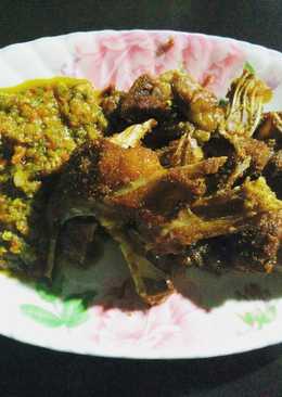 Bebek goreng sambal cabe ijo