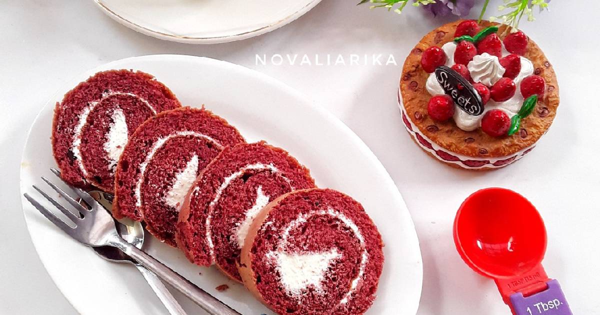 56 resep  bolu  gulung red  velvet  enak dan sederhana Cookpad