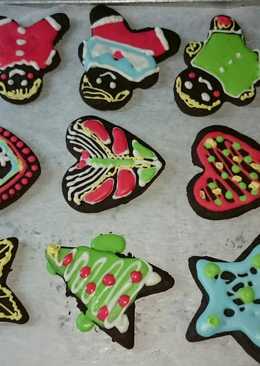 Christmas sugar cookies unt natal anak warna warni