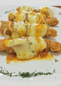 Ayam asam manis mozzarella