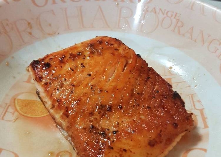 gambar untuk cara membuat Grilled Salmon Teriyaki