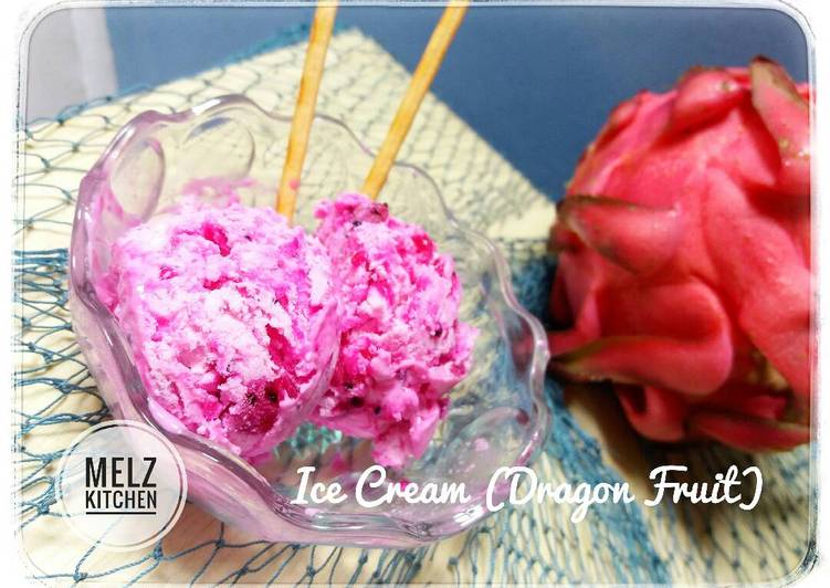 Resep Ice Cream Buah Naga Kiriman dari Melz Kitchen