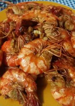 Udang Bakar Praktis pake Teflon