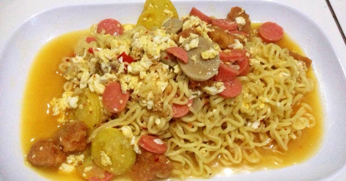 Resep Noodle hokian with chicken & beef sausage ala Linda sujana