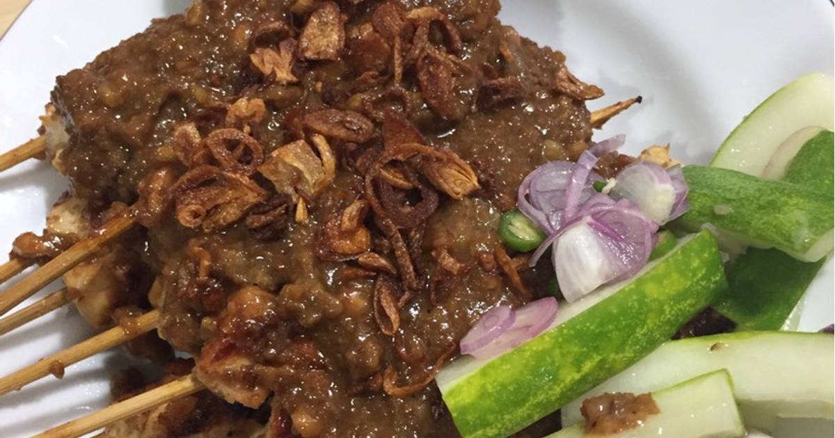 642 resep sate ayam bumbu kacang enak dan sederhana Cookpad