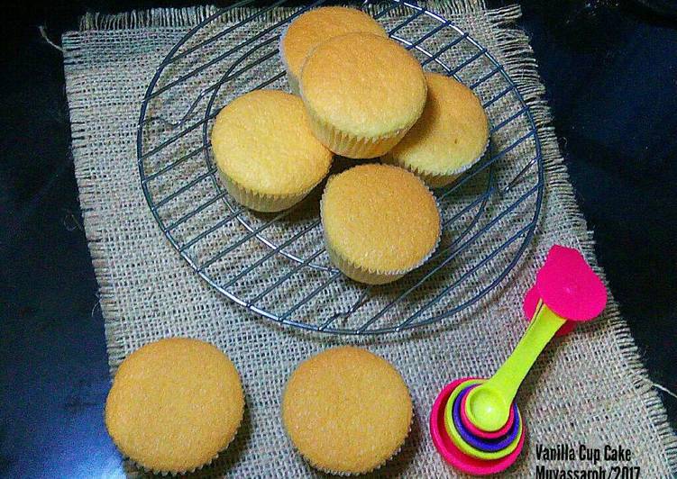 bahan dan cara membuat Vanilla Cup Cake No Bp/SP