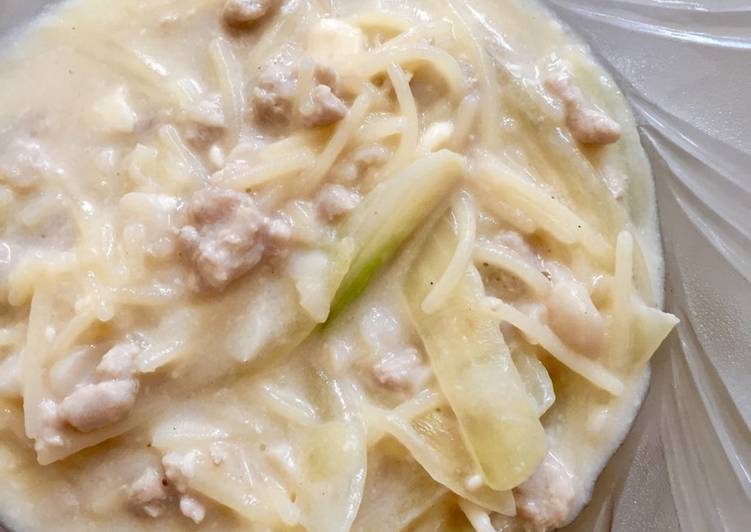 gambar untuk cara membuat Creamy Tuna Pasta (MPASI 12M+)