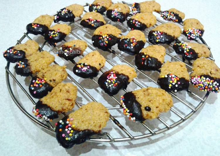 Resep Chocolate Pop Eggless Oat Cookies (Cookies Tanpa Telur) ????