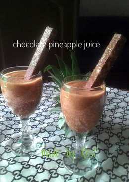 Chocolate pineapple juice ðŸðŸ«ðŸ˜‹