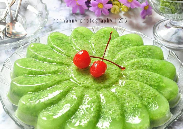 resep Puding Tape Ketan Hijau