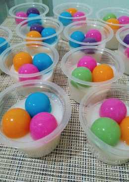 Puding Balon Rainbow