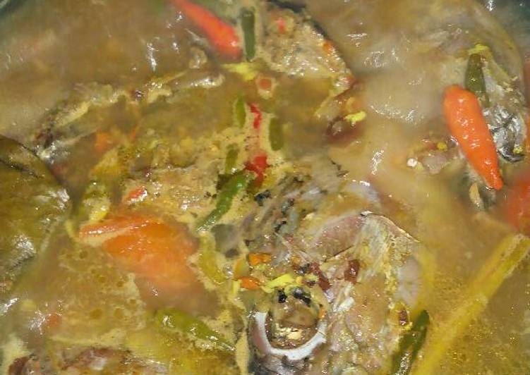 resep masakan Kepala tongkol asem pedas mantab