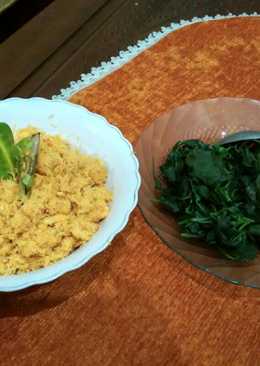 Urap bayam&kacang