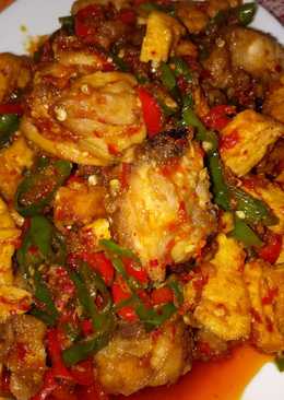 Ayam tahu masak cabe hijau