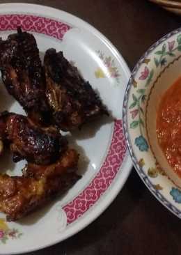 Ayam bakar mentega dan sambal mantap