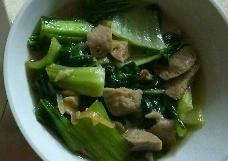 gambar untuk resep Pok Choi cah Bakso