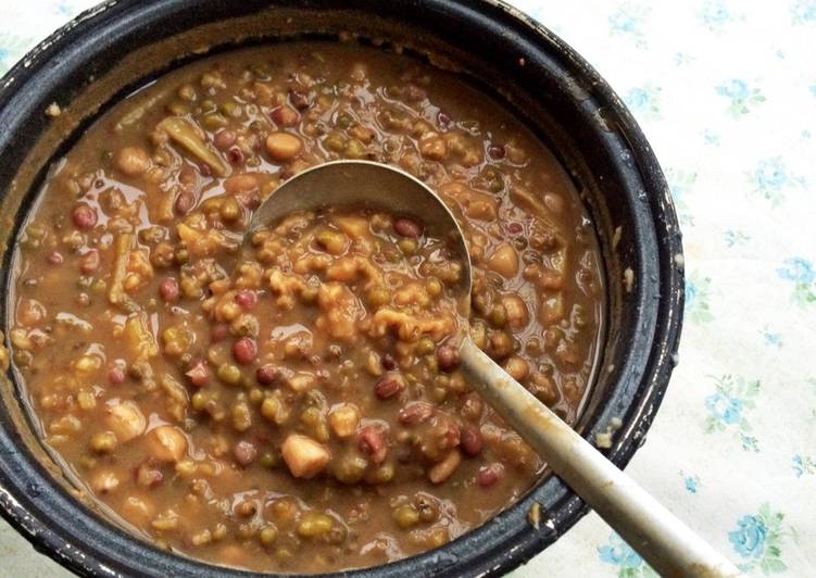 gambar untuk resep makanan Bubur Oat Kacang