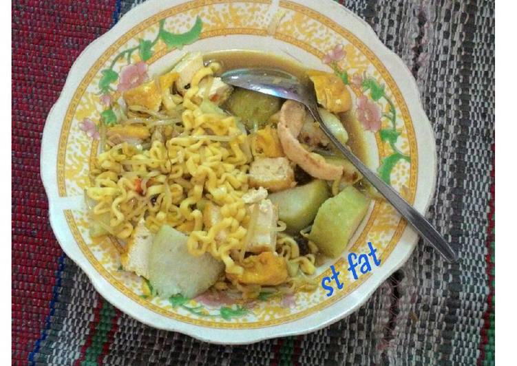 resep masakan Lontong balap seadanya