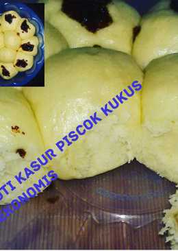 Roti kasur kukus ekonomis (no telur) isi pisang coklat