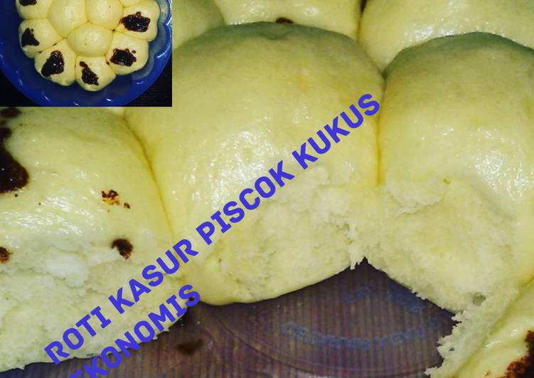 resep masakan Roti kasur kukus ekonomis (no telur) isi pisang coklat