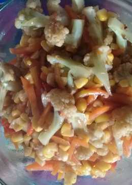 Tumis jagung, wortel, kembang kol