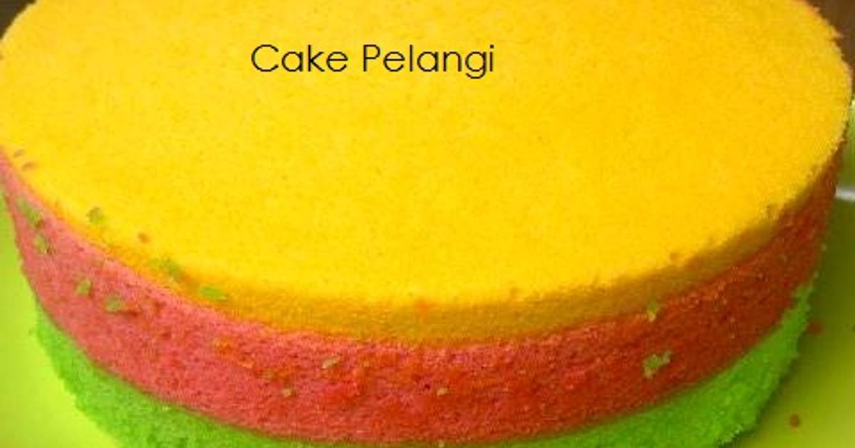 Resep Cake Pelangi