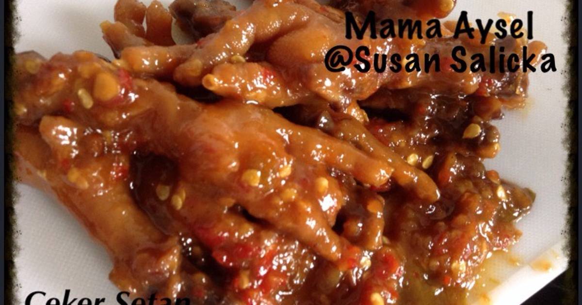 Resep Ceker Pedas (ceker setan) oleh Susan Salicka - Cookpad