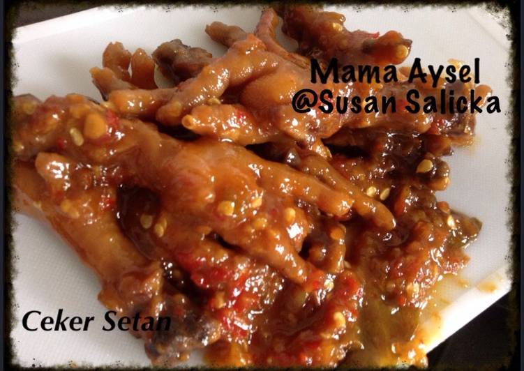 resep makanan Ceker Pedas (ceker setan)