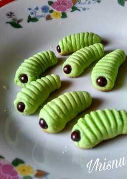 Kue Semprit Ulat Daun Pisang (Happycall/Teflon)