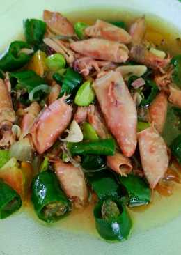 Cumi pete cabai hijau