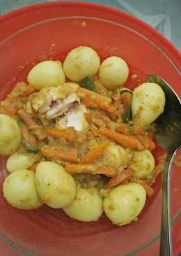 Ca Wortel Ayam Telur Puyuh Bumbu kuning