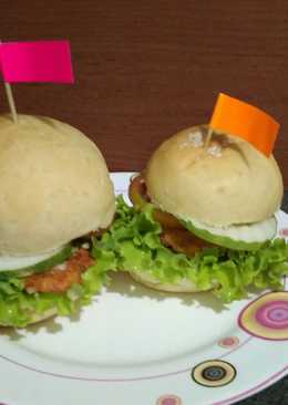 Burger Nugget Ayam (home made)