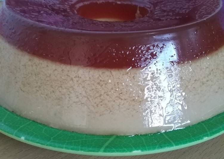 resep lengkap untuk Puding santan gula merah