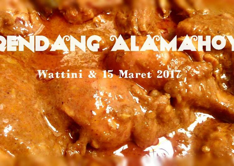 Resep Rendang Ayam Praktis Alamahoy Oleh Wattini Kitchen