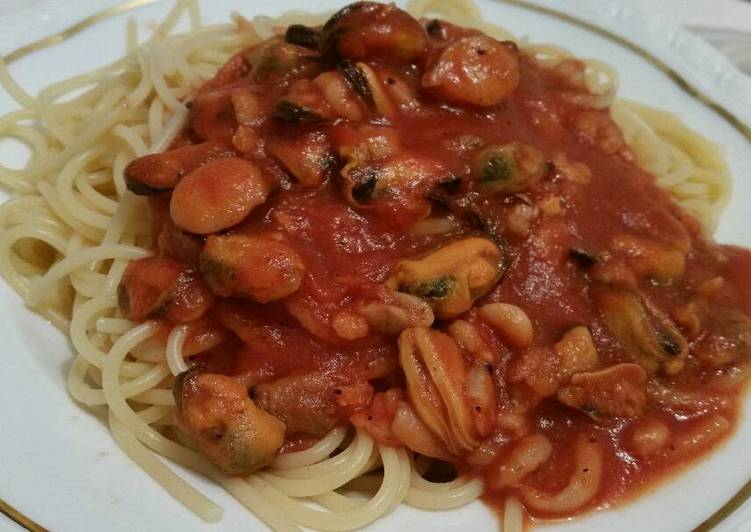 resep makanan Spagetti di Mare