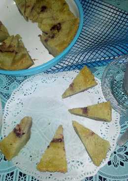 Ubi sponge cake + tricks