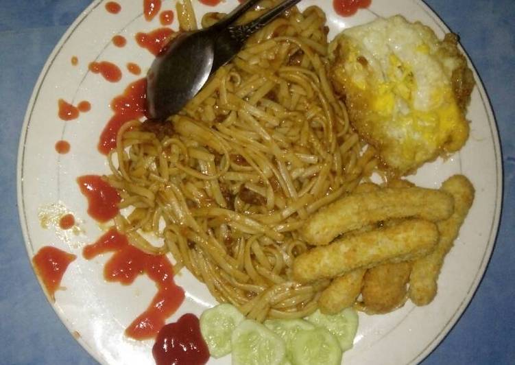 gambar untuk resep Spagetti lafonte ala kk oja dan aku sendiri intan????pastaa