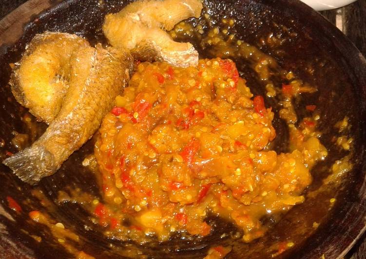 resep Sambel terong asam